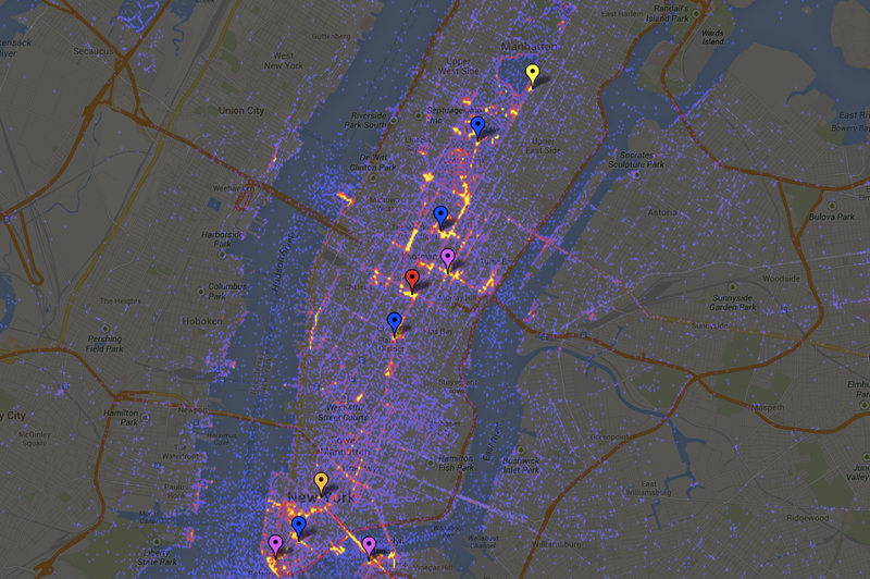 Illustration for article titled Interactive heat map shows off the most photographed sightseeing spots